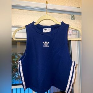 ADIDAS BLUE CROP TOP